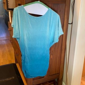 Lock & Love blue ombré tunic top Medium